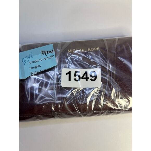 Michael Kors Brown Leather Wristlet Jet Set Travel Wallet and Credit Card Holder - Picture 12 of 12